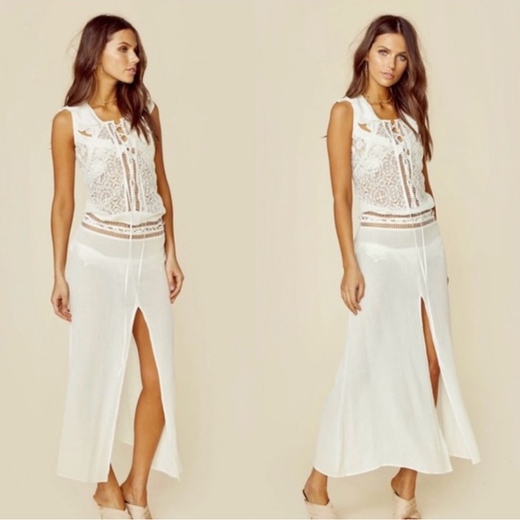 FOR LOVE & LEMONS SWIM Martinique Maxi Cover Up Dress - Picture 3 of 16